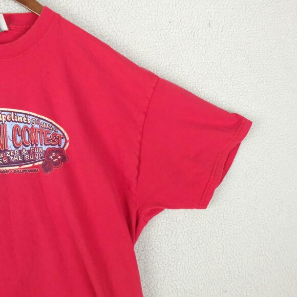 Urban Pipeline T Shirt Mens Extra Large Red Bikini Contest Judge Retro Beach - Picture 4 of 10